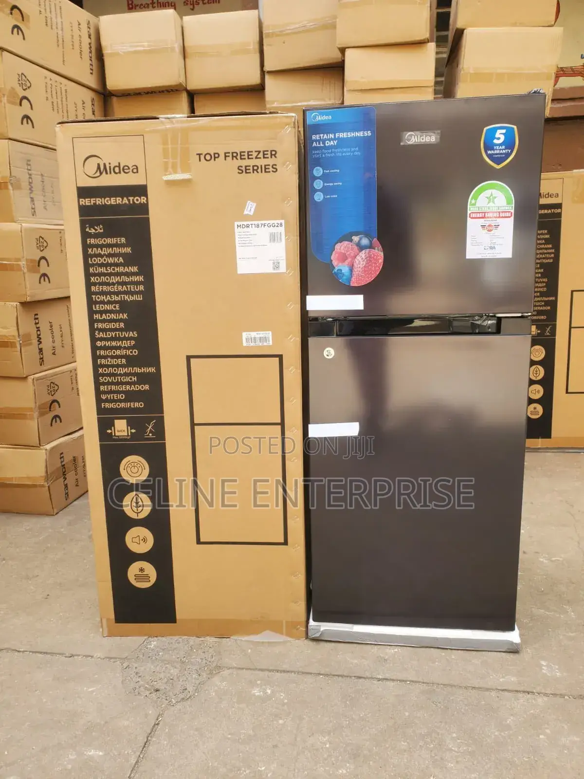 Midea 128 Litres Double Door Refrigerator