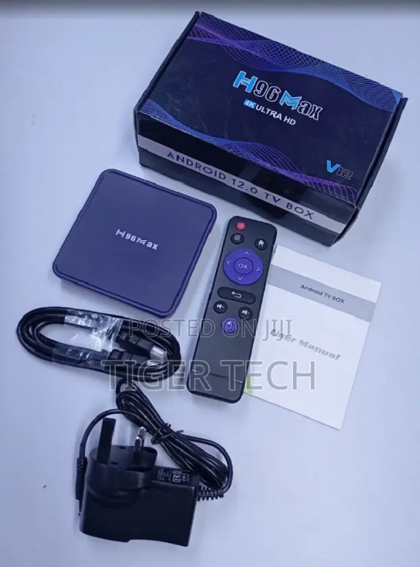 Set-Top Box Wi-Fi Android H96 Max V12 Android 12 4gb/32gb