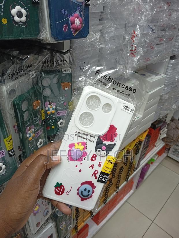 White Silicone Phone Cover Is Custom-Made for the Tecno Camon 20 - thumbnail 2
