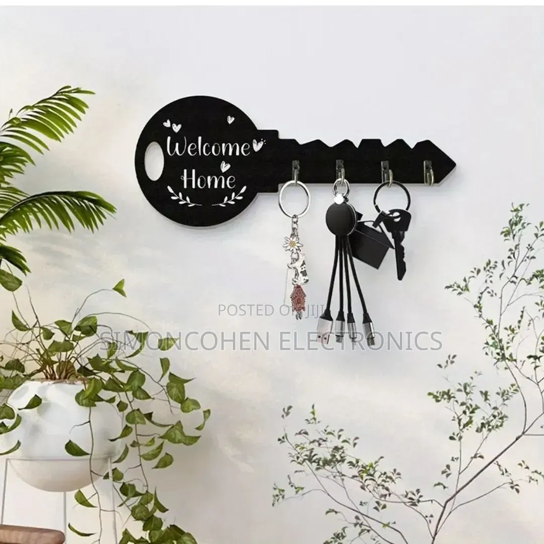 Wall Mounted Decorative Wooden Key Organizer