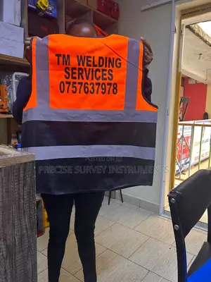 Branded Safety Reflector Vest With Utility Pockets