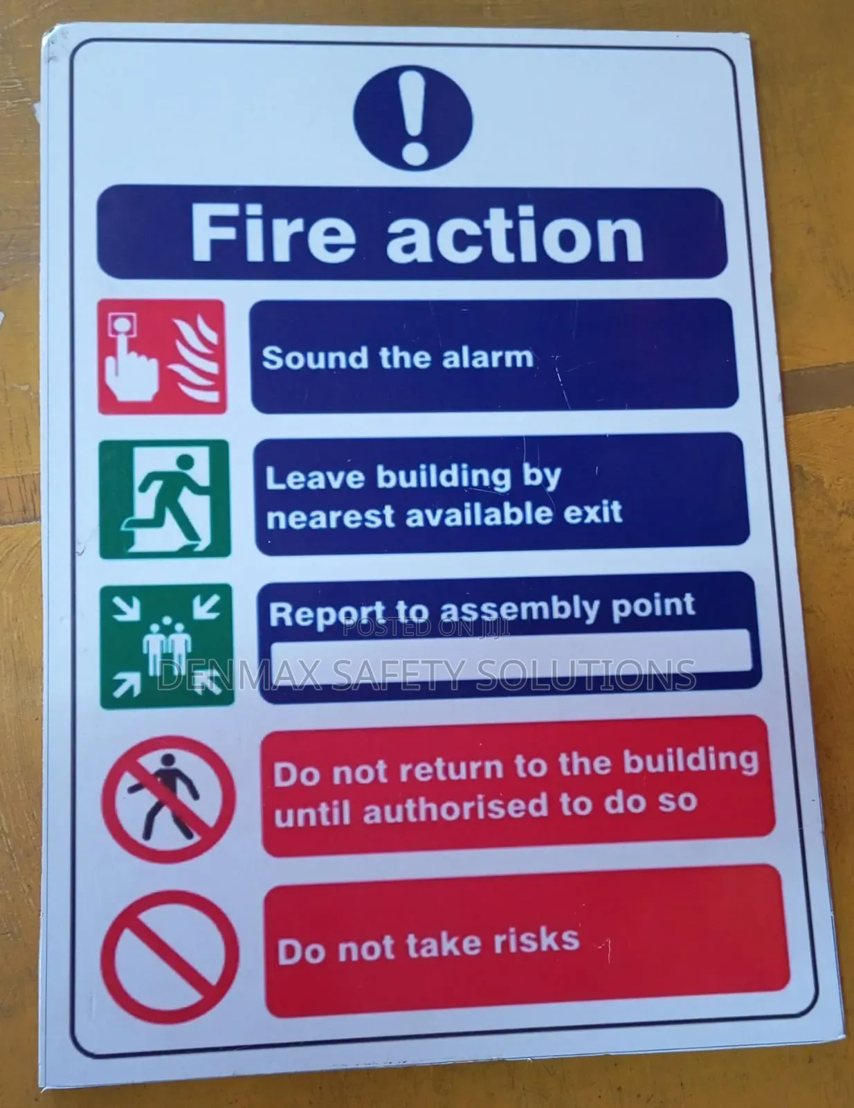 Fire Action Signages