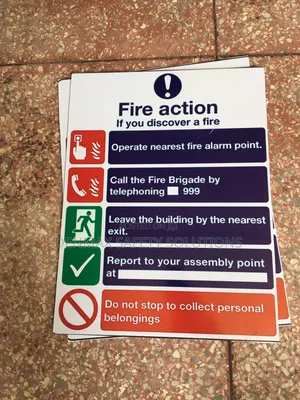 Fire Action Signages