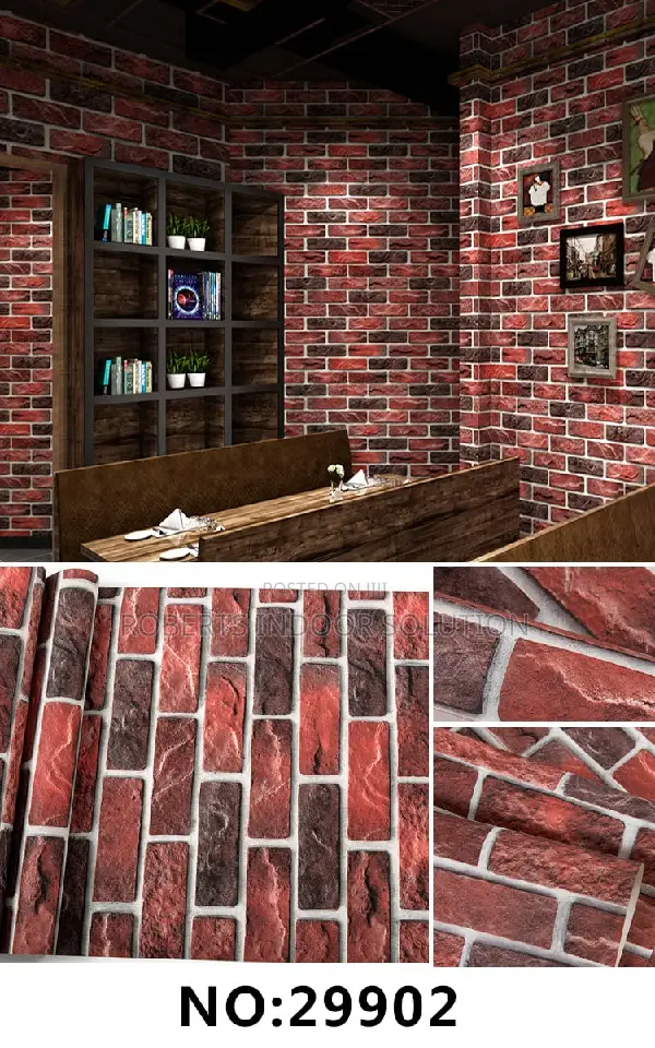Popular Finish Red Brick Wallpaper
