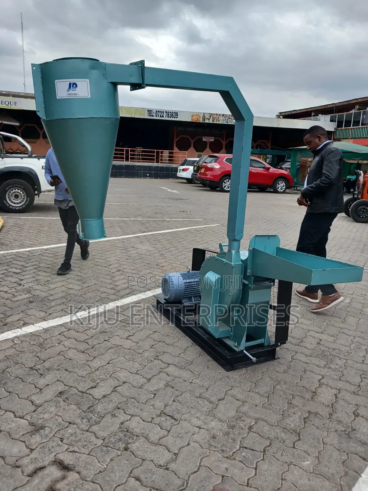 Electric Posho Mill With Cyclone Dust Collector 10hp Motor
