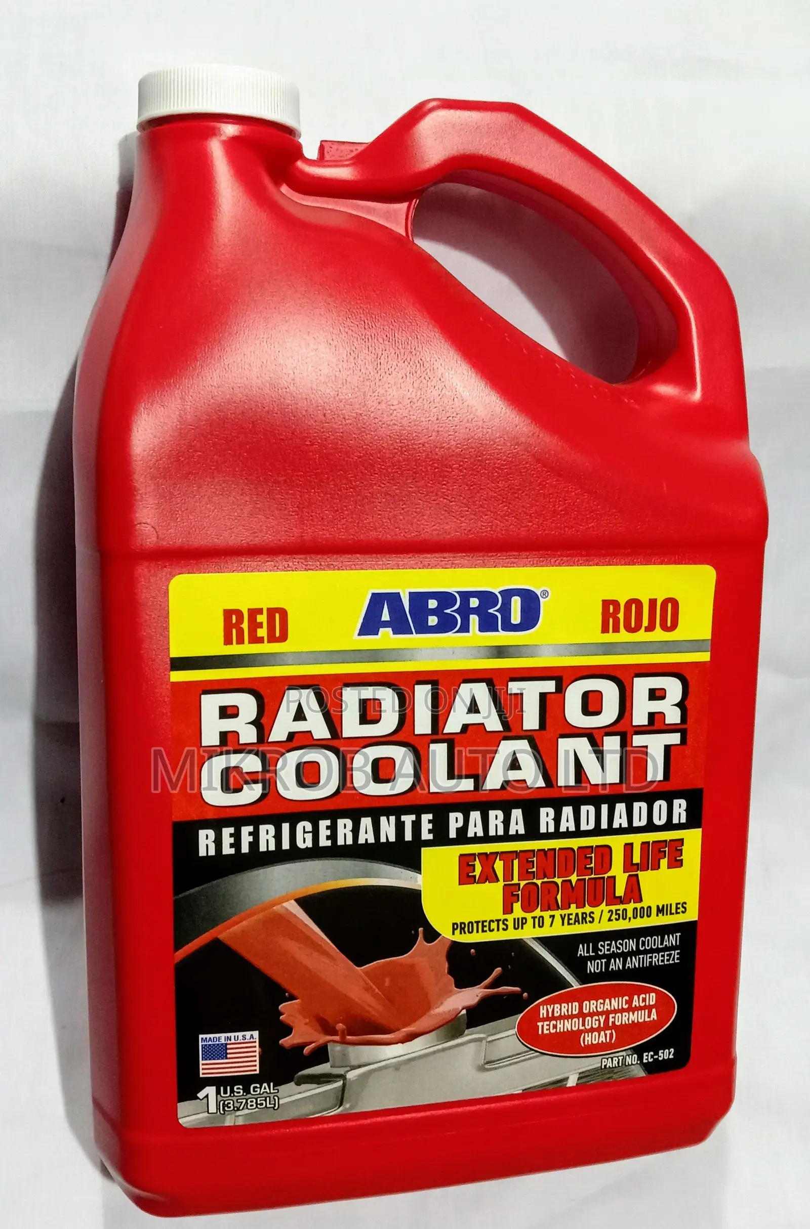 Radiator Coolant Abro 4l Red