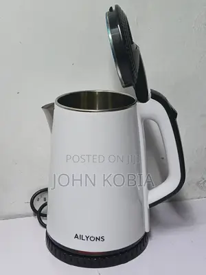 White 1.8l Electric Kettle – Stainless Steel Interior