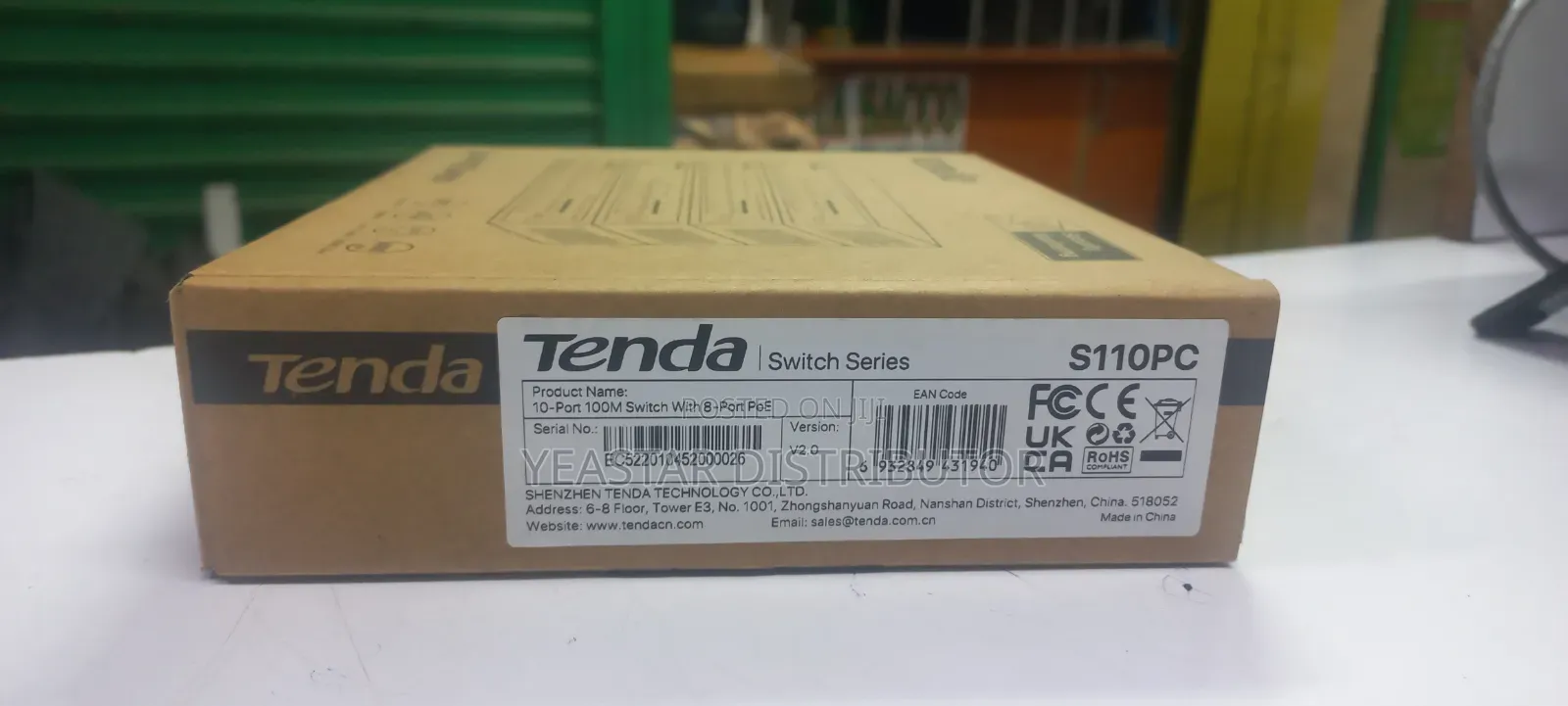 Tenda S110pc10-Port 100m Lite Poe (Power Over Ethernet)