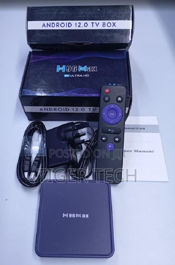 Smart Set Top Box H96 Max V12 Quad Core Android 12 4gb/64gb
