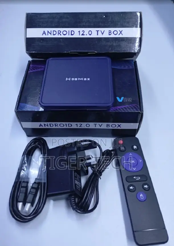 Smart Set Top Box H96 Max V12 Quad Core Android 12 4gb/64gb
