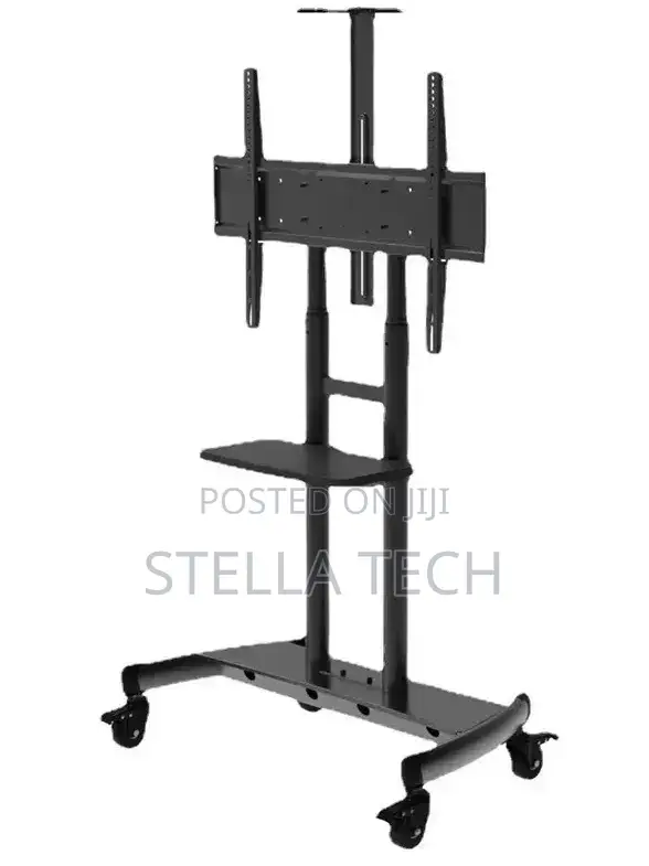 Mobile Tv Trolley Stand With Wall Mount Fits 60-100 Inches Tv