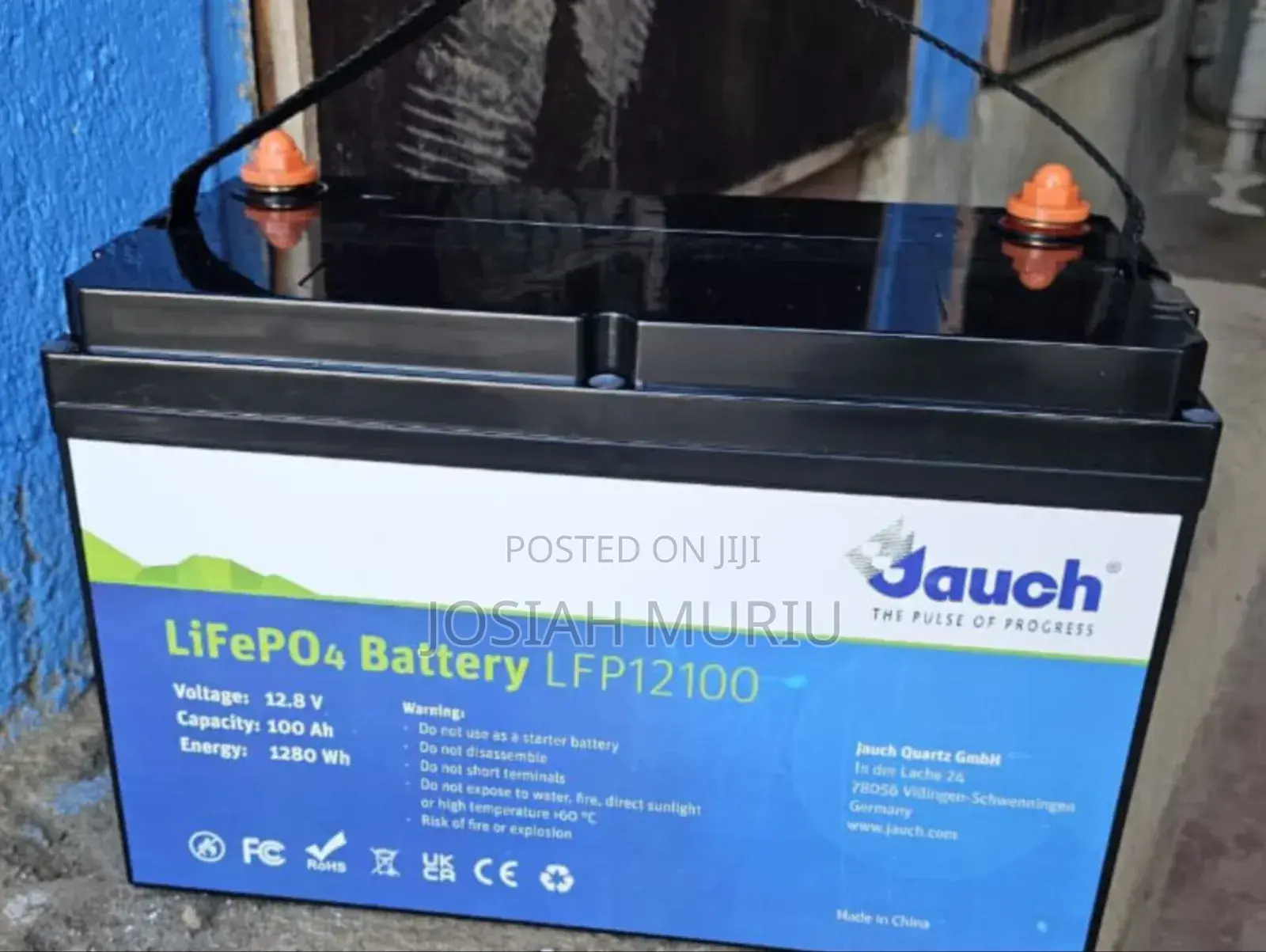 12.8 v 100ah Jauch Lithium Battery
