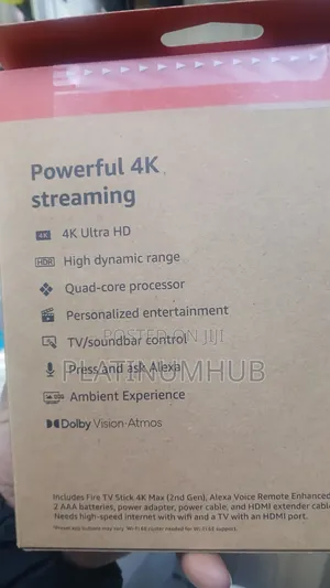 Fire Tv Stick 4kmax Wi-Fi 6e, 16gb 2gen.