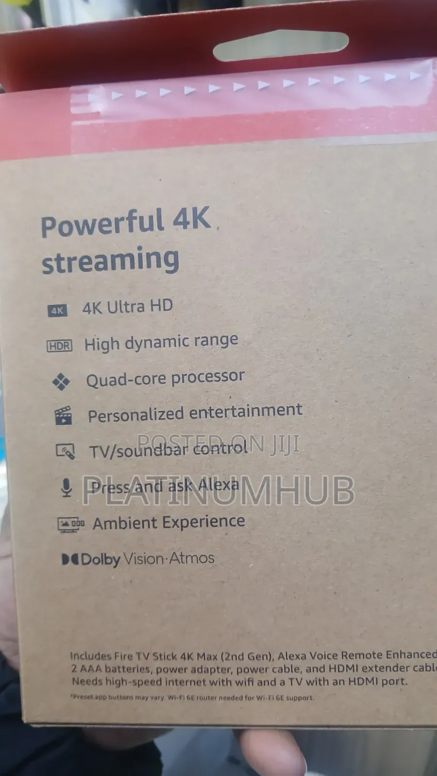 Fire Tv Stick 4kmax Wi-Fi 6e, 16gb 2gen.