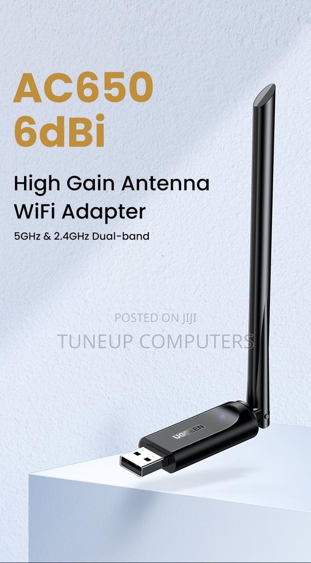 Ugreen Ac650 High Gain Dual Band Wireless Adapter - thumbnail 3