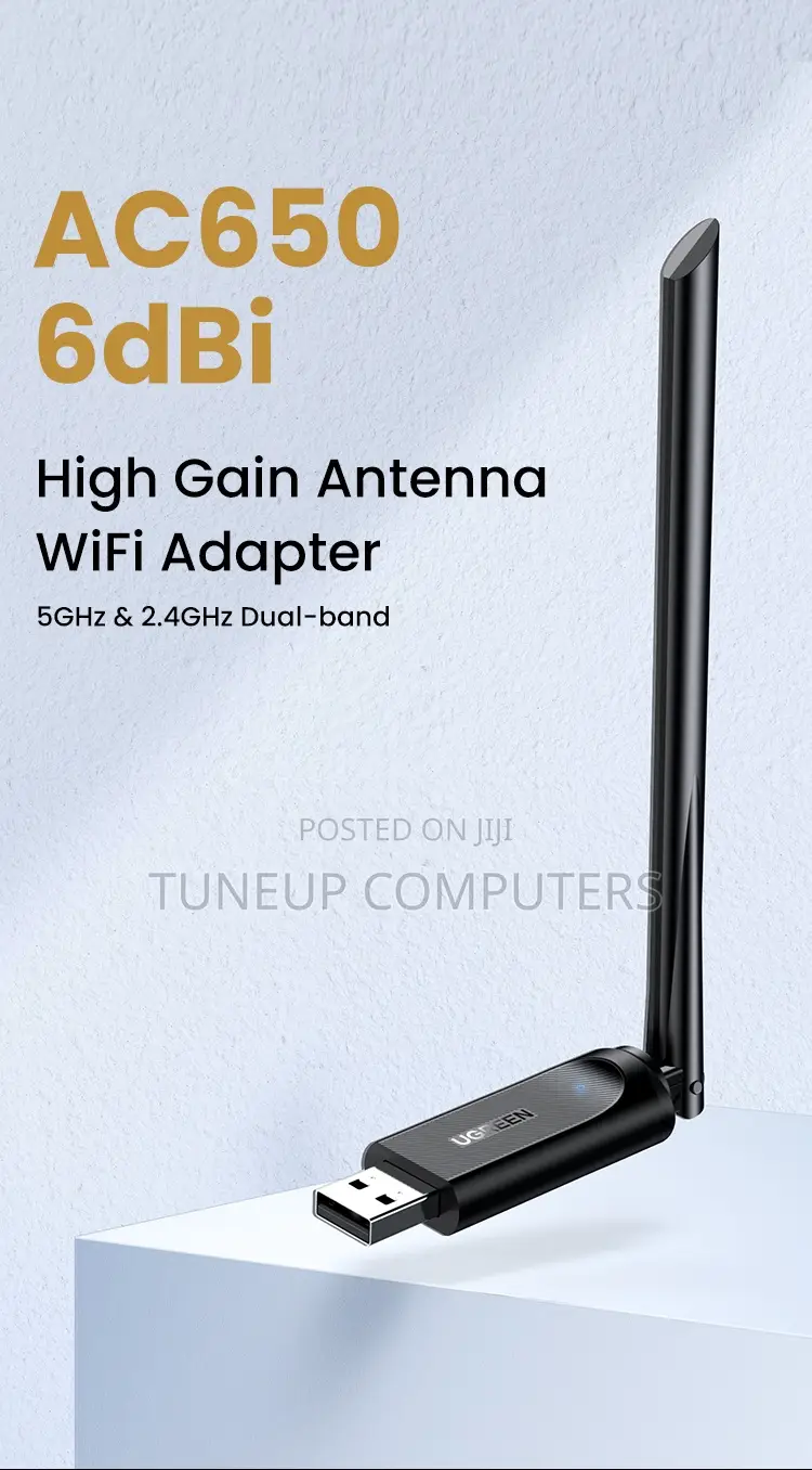 Ugreen Ac650 High Gain Dual Band Wireless Adapter