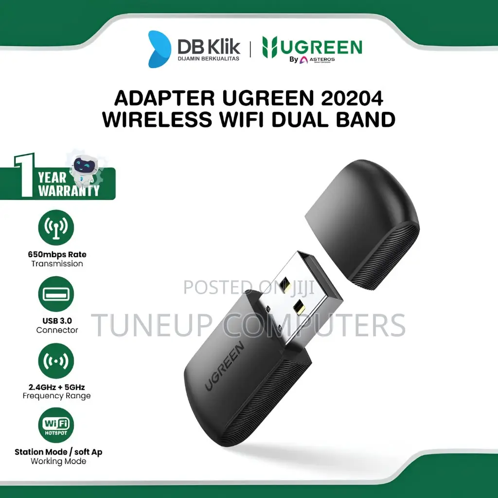 Ugreen Ac650 11ac Dual-Band Wireless Usb Adapter