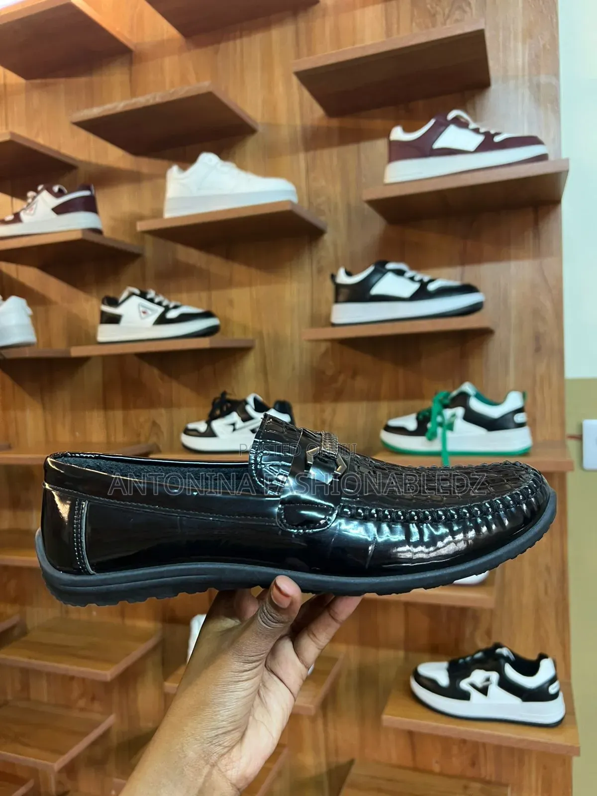 Men Wetlook Loafers 40-45