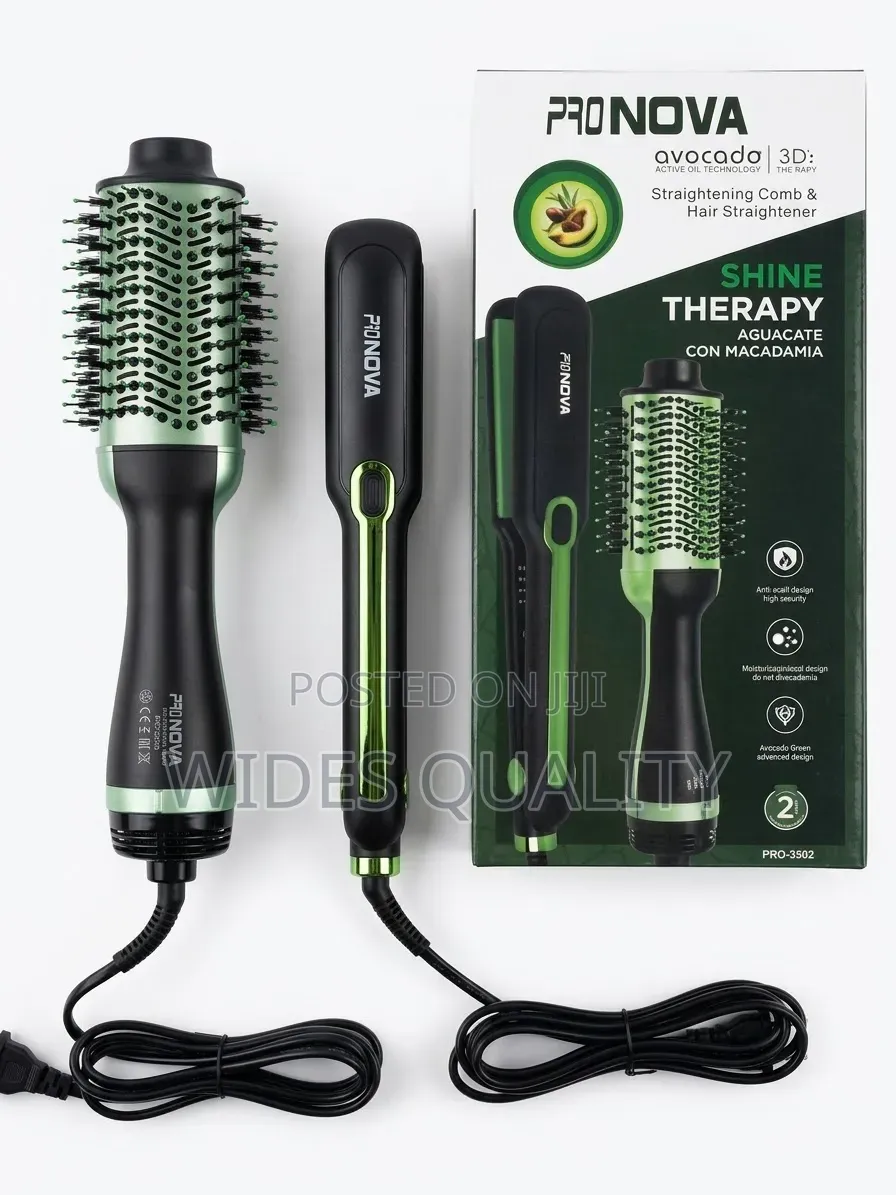 Nova Shine Hair Straightener And A Blow Dryer Brush