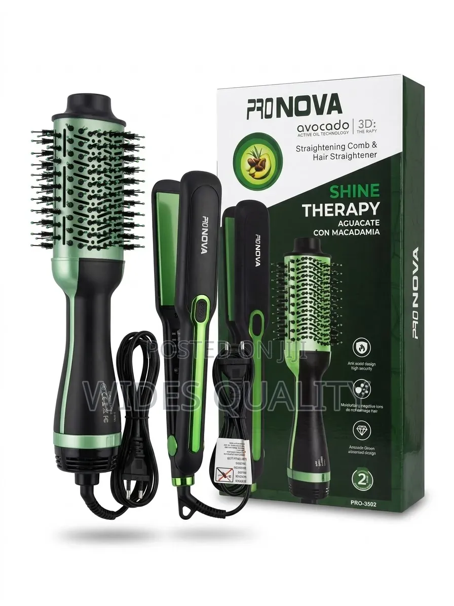 Nova Shine Hair Straightener And A Blow Dryer Brush