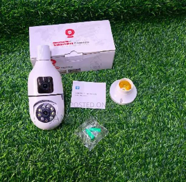 Smart Bulb Camera V380 Pro – Dual Lens Wifi CCTV Camera
