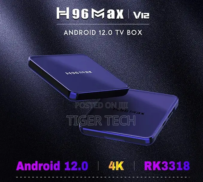 Quality Rockchip Rk3318 H96 Max V12 Ram: 4gb/64gb Smart Set Tv Box