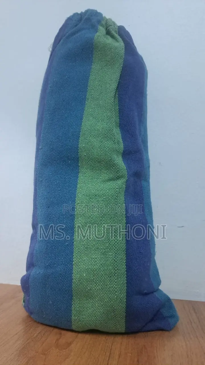 Striped Camping Hammock Ft Durable, Tightly Woven Canvas