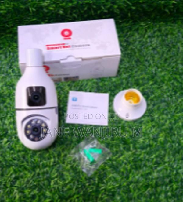 Quality Wireless Bulb CCTV Camera – Dual Lens Hd Security Camera