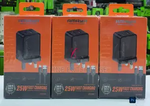 Amaya U113uc *25w Dual Ports* Fast Charger With Usb to Type C Cable