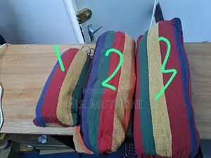 Multicolor Striped Camping Hammock Ft Durable Canvas Material