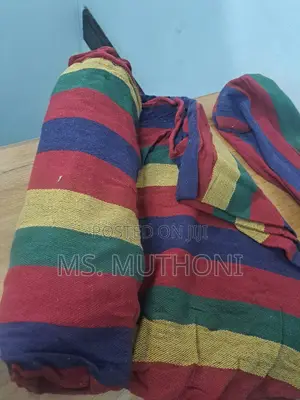 Multicolor Striped Camping Hammock Ft Durable Canvas Material