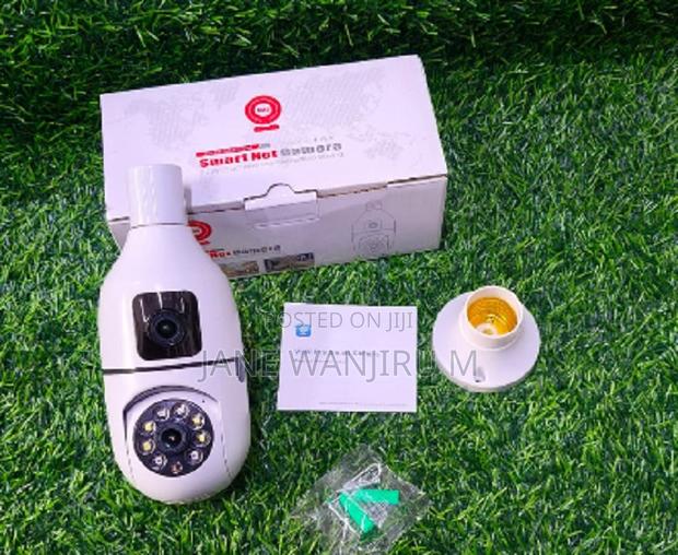 **Dual Lens Bulb Camera V380 Pro Quality 360 Degrees Bulb Dual CCTV