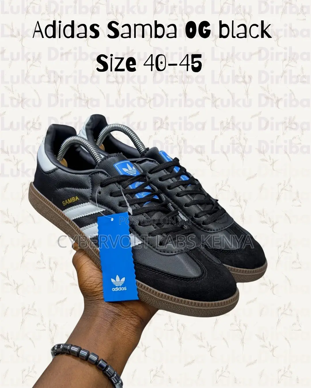 Classic Adidas Sneakers - Samba Og Black Stan Smith (Sizes 39-45)