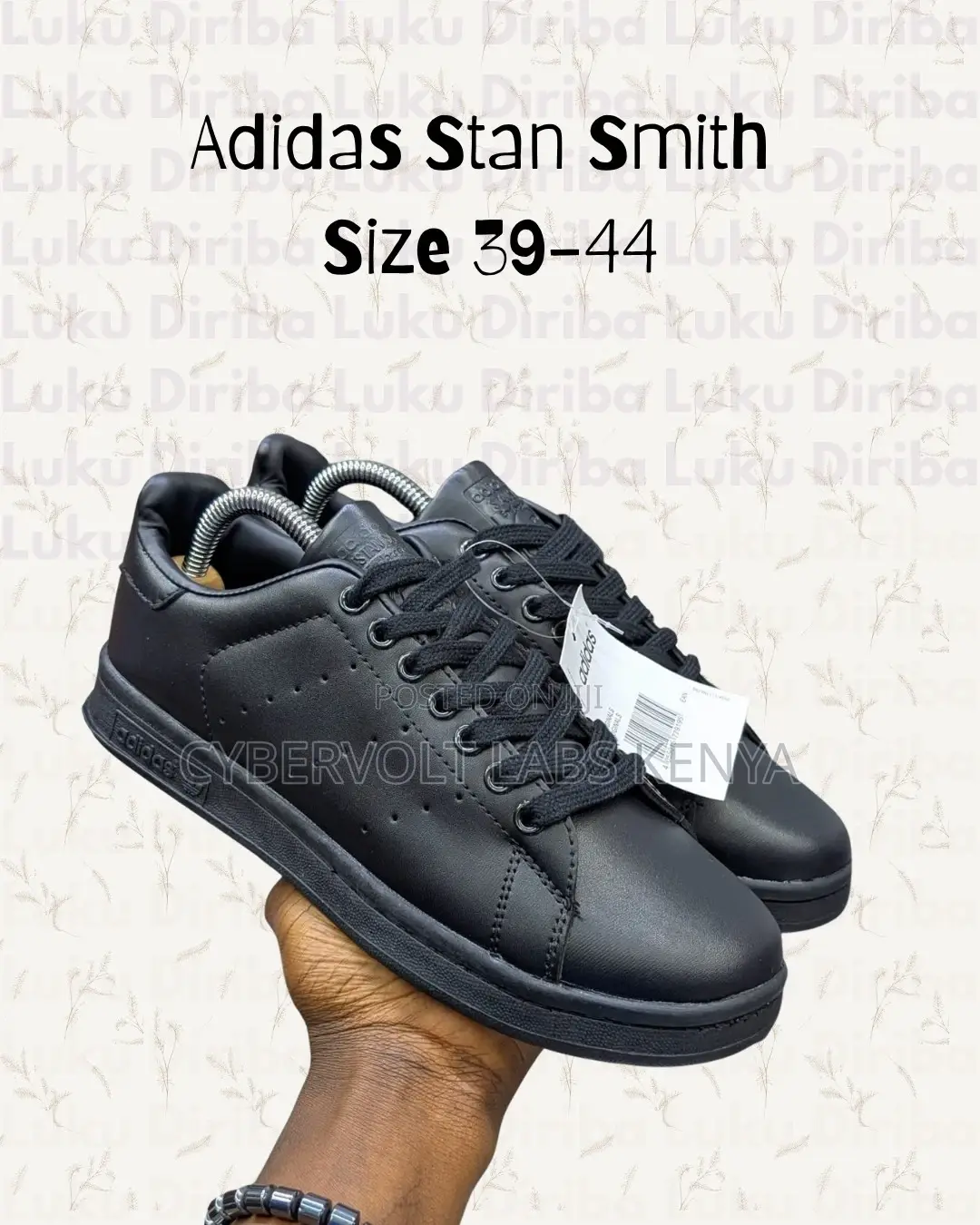 Classic Adidas Sneakers - Samba Og Black Stan Smith (Sizes 39-45)