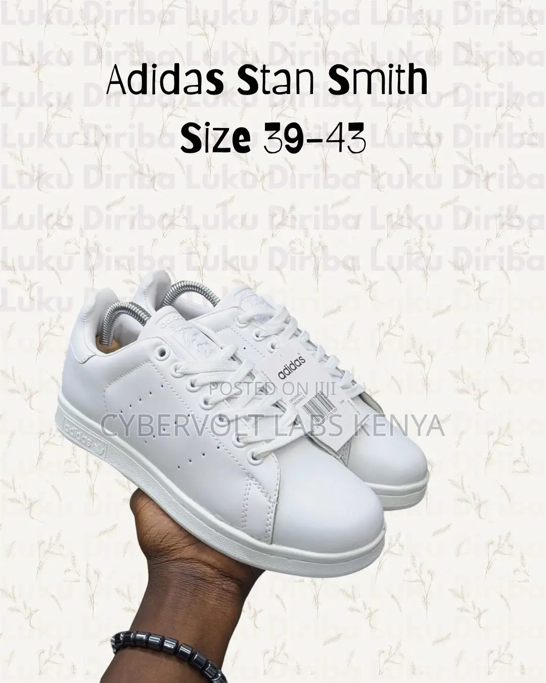 Classic Adidas Sneakers - Samba Og Black Stan Smith (Sizes 39-45)