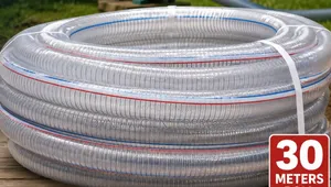Clear Wired Suction Pipe 1"/30m