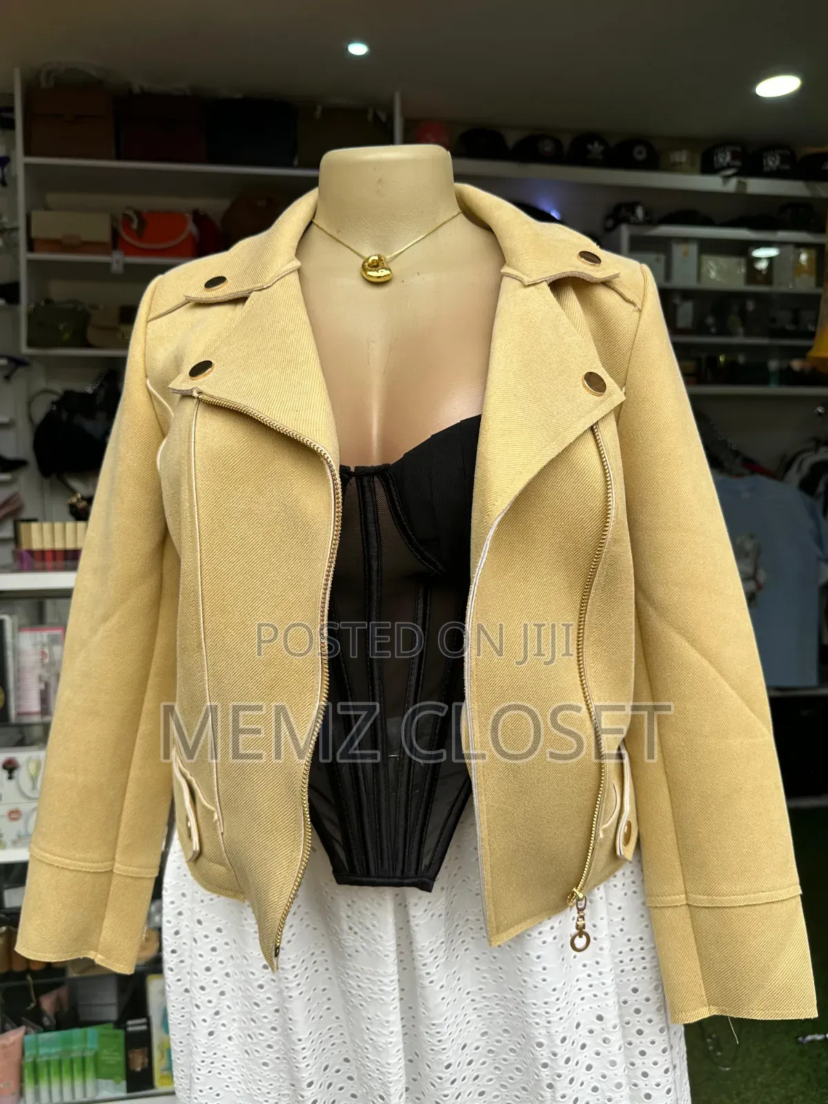 Faux Suede Biker Jacket