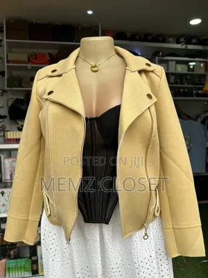 Faux Suede Biker Jacket