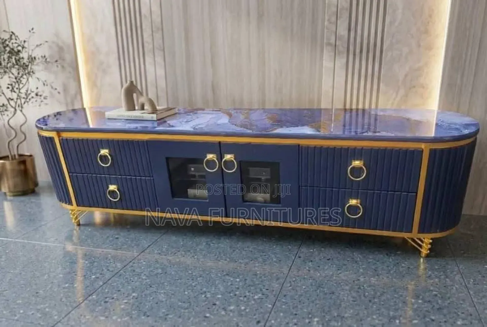 Blue Tv Stand