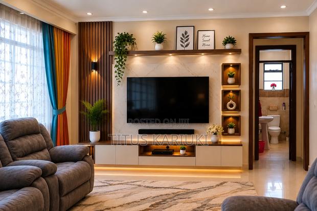 Tv Stand Decor and Ceiling Decorations