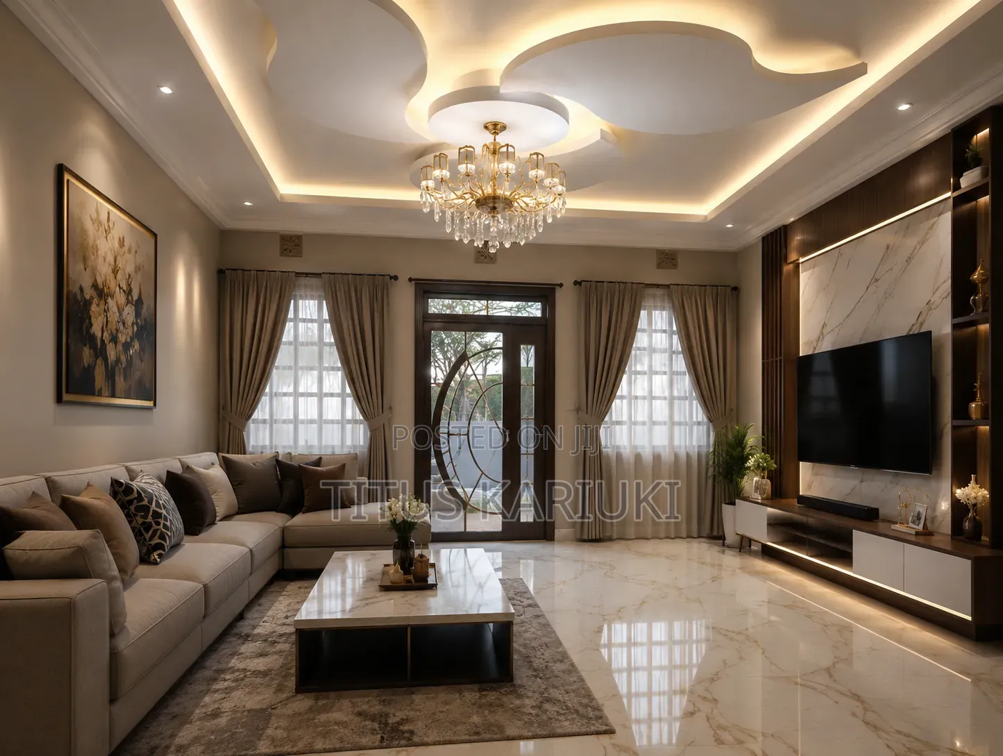 Tv Stand Decor and Ceiling Decorations