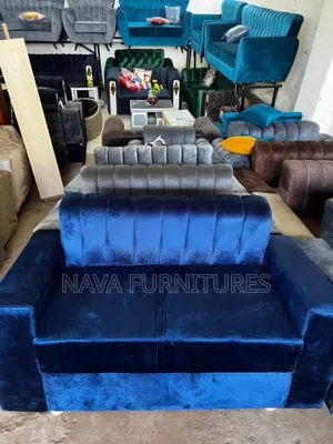 Blue 2 Seater Sofa