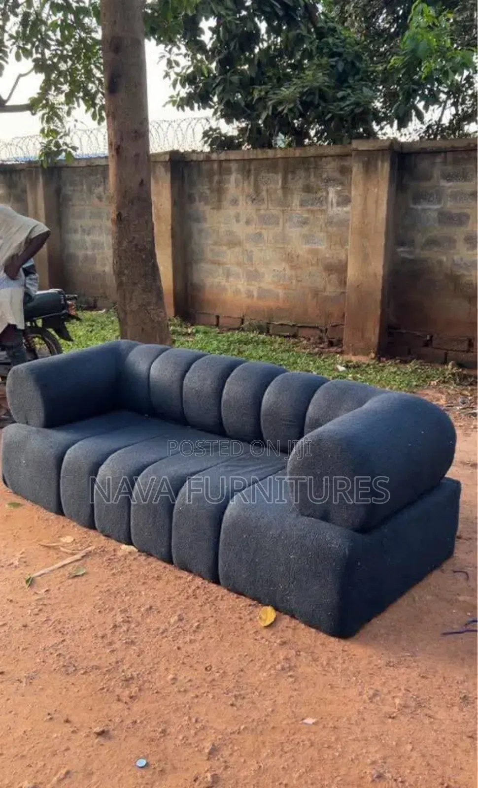 Black 3 Seater Sofa