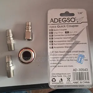 Air Compressor Quick Couplers Brass Nozzles Fittings Plugs 5pcs Adegso