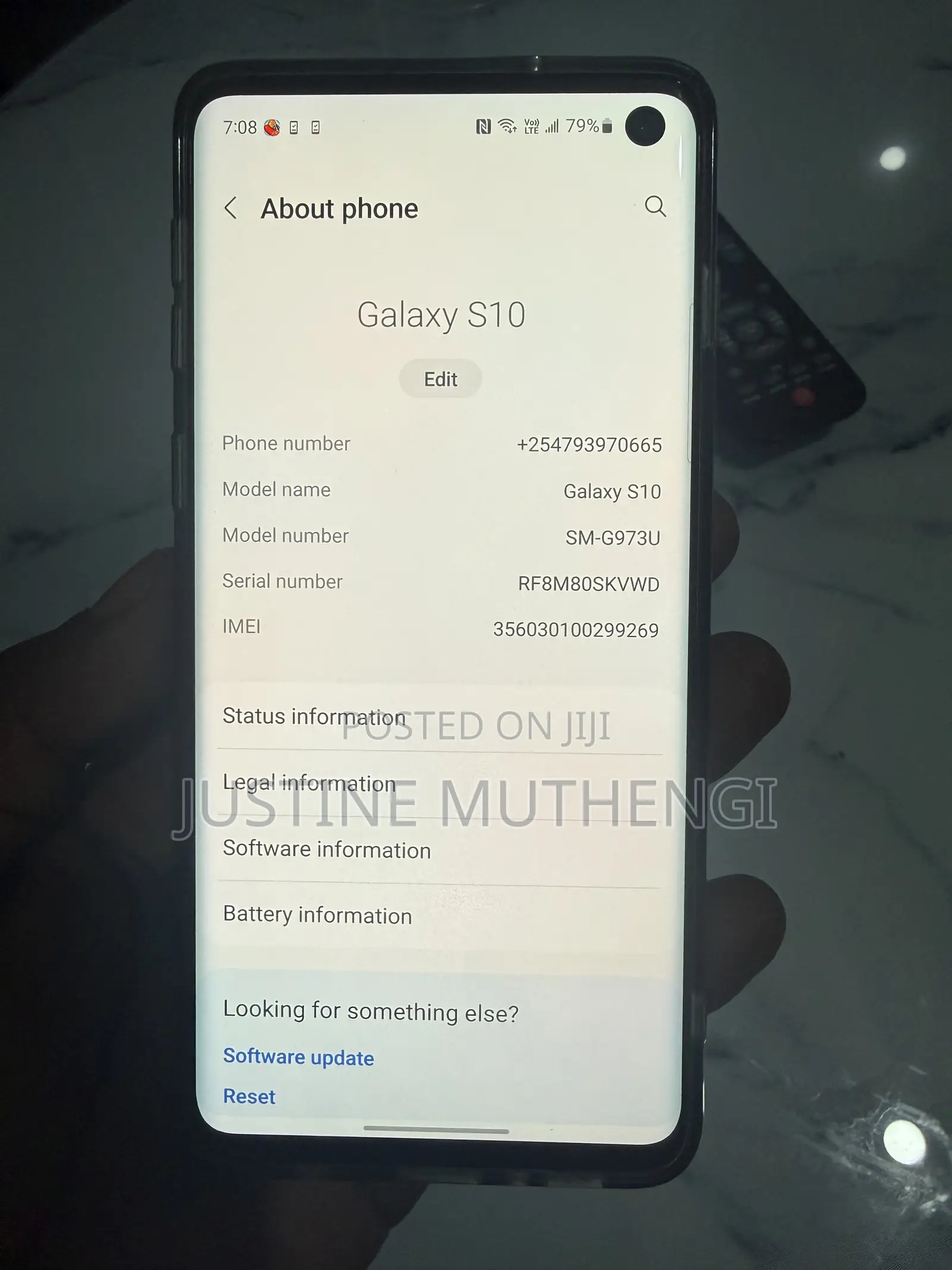 Samsung Galaxy S10 128 GB Blue