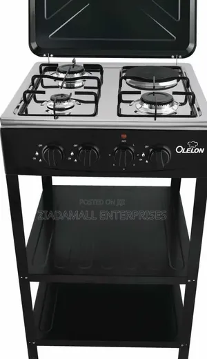 Olelon 3+1 Standing Cooker With Storage Shelves – Practical Cooking