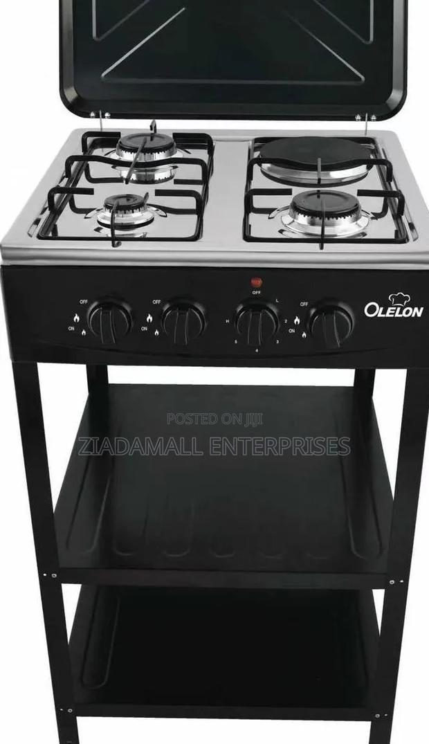 Olelon 3+1 Standing Cooker With Storage Shelves – Practical Cooking