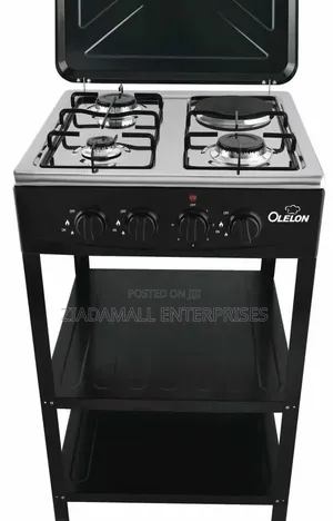 Modern Olelon 3+1 Standing Cooker With Convenient Storage Shelves