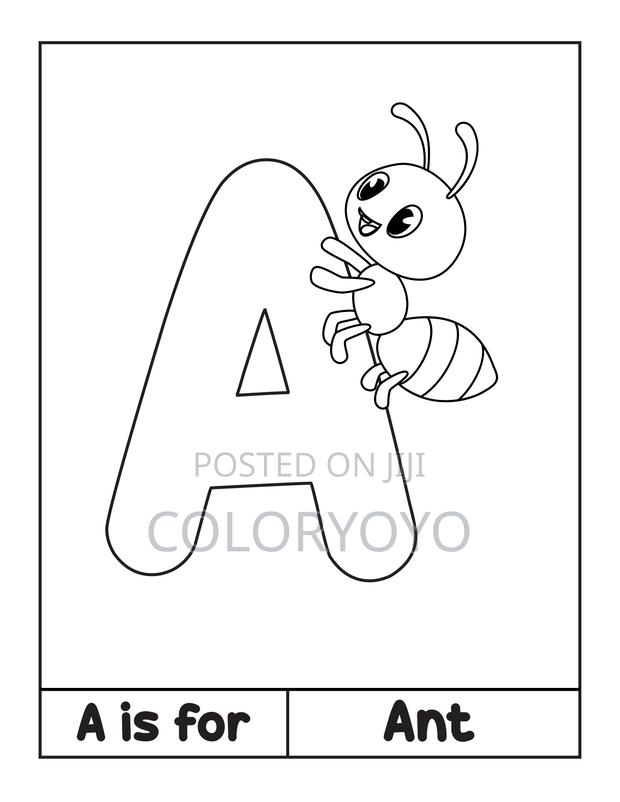 Abc Alphabet Coloring Book for Kids Printable PDF | Learn Letters a-Z