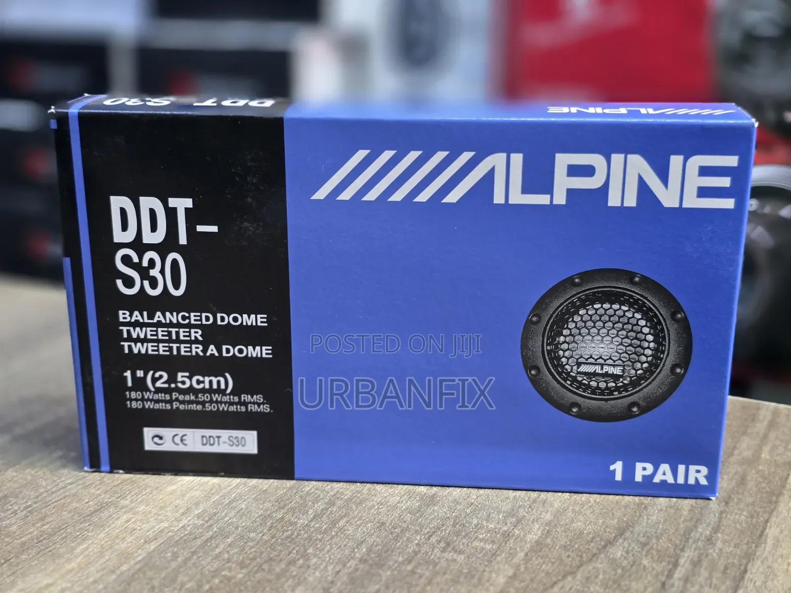 Alpine DDT-S30 180watts Quality Dome Tweeters- A Pair